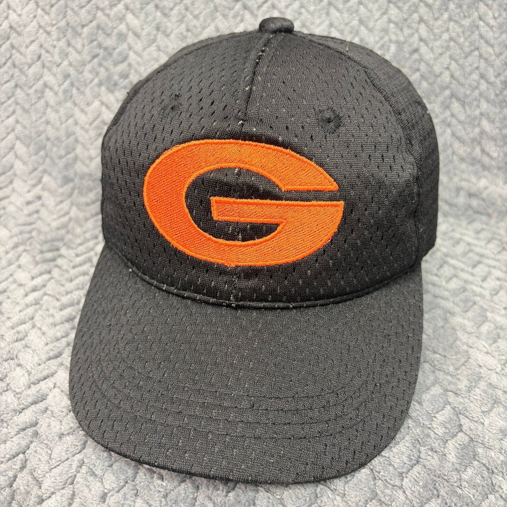 OC SPORTS Baseball Cap Georgia G Youth Black Orange Mesh Hat